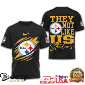Pittsburgh Steelers “They Not Like Us” Steel City Ripped Tee