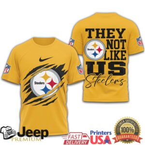 Pittsburgh Steelers “They Not Like Us” Steel City Ripped Tee