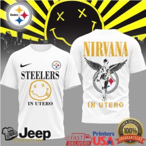 Pittsburgh Steelers x Nirvana In Utero Mashup T Shirt Pittsburgh Steelers x Nirvana In Utero Mashup T Shirt