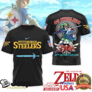 Pittsburgh Steelers x The Legend of Zelda Link 40th Anniversary T Shirt