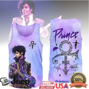 Prince Purple Rain Signature Graphic Tribute All Over Print Shirt Prince Purple Rain Signature Graphic Tribute All Over Print Shirt