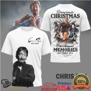 RIP Chris Rea 1951 2025 “With A Thousand Memories” Tribute White T Shirt