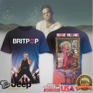 Robbie Williams Britpop “I Just Wanna Be Your Rocket” Apparel