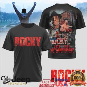 Rocky 50th Anniversary (1976 2026) Legends Never Stop Tribute Shirt & Hoodie Rocky 50th Anniversary (1976 2026) Legends Never Stop Tribute Shirt & Hoodie