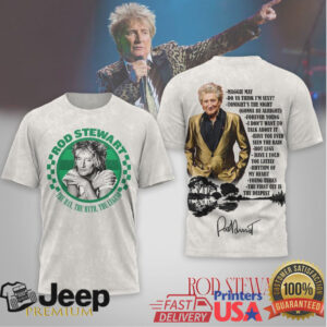 Rod Stewart “The Man, The Myth, The Legend” Signature T Shirt