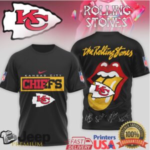 Rolling Stones x Kansas City Chiefs Super Bowl Champs Edition T Shirt Band Signature Rolling Stones x Kansas City Chiefs Super Bowl Champs Edition T Shirt Band Signature