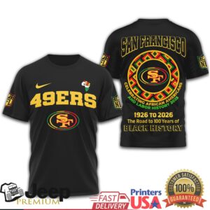San Francisco 49ers Black History Month Heritage T Shirt African American Labor History