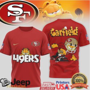 San Francisco 49ers Garfield Retro Style NFL T Shirt San Francisco 49ers Garfield Retro Style NFL T Shirt