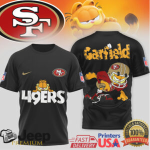 San Francisco 49ers Garfield Retro Style NFL T Shirt