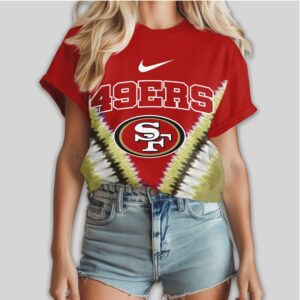 San Francisco 49ers It Is In My DNA Gold V Pattern Graphic T Shirt