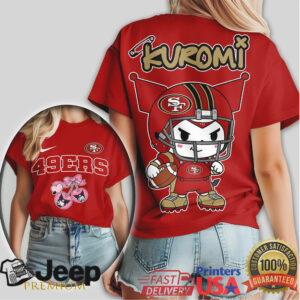 San Francisco 49ers Kuromi Character Tee Japanese Aesthetic NFL Fan Gear