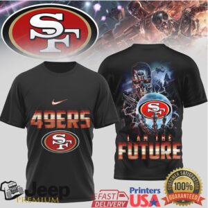 San Francisco 49ers Sci Fi Cyborg Future Tech Black Tee