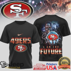 San Francisco 49ers Sci Fi Cyborg Future Tech Black Tee