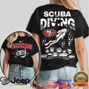 San Francisco 49ers Scuba Diving Summer Beach T Shirt NFL Diver Gift