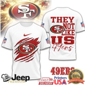 San Francisco 49ers “They Not Like Us” Graphic Sport Tee San Francisco 49ers “They Not Like Us” Graphic Sport Tee