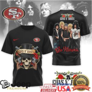 San Francisco 49ers x Guns N' Roses Go Niners Rock Music Tee