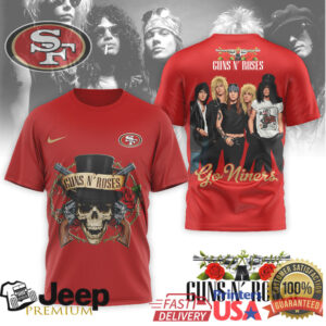 San Francisco 49ers x Guns N' Roses Go Niners Rock Music Tee