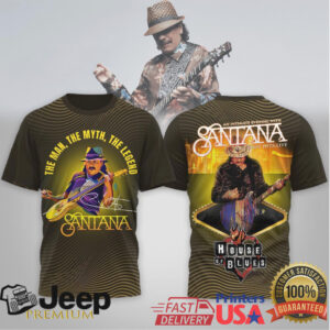 Santana The Man The Myth The Legend House of Blues Live 2026 T Shirt