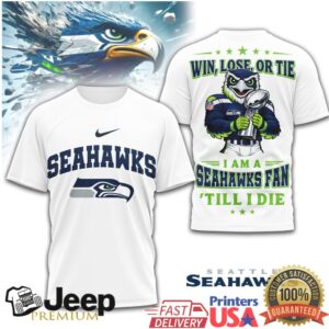 Seattle Seahawks Fan Till I Die Mascot Championship Trophy T Shirt Seattle Seahawks Fan Till I Die Mascot Championship Trophy T Shirt
