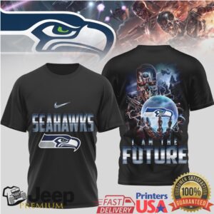 Seattle Seahawks “I Am The Future” Terminator Cyber Graphic T Shirt Seattle Seahawks “I Am The Future” Terminator Cyber Graphic T Shirt