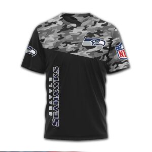Seattle Seahawks NFL Veteran Lives Matter Shirt 22 A Day Camo Design