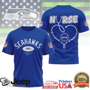 Seattle Seahawks Nurse T Shirt National Nurse Day Seahawks Gear