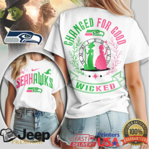 Seattle Seahawks x Wicked “Changed For Good” Musical Mashup T Shirt