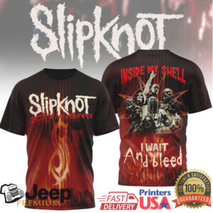 Slipknot 25th Anniversary I Wait And Bleed Inside My Shell Tour t shirt