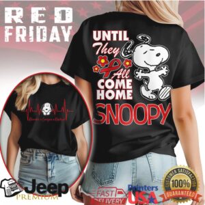 Snoopy RED Friday Shirt Until They All Come Home Support Our Troops Tee