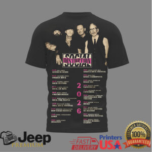 Social Distortion 2026 World Tour Skeleton Martini T Shirt
