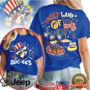 Sweet Land of Liberty Buc ee's Patriotic Shirt 4th of July USA Beaver Tee