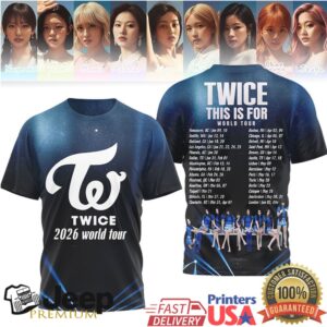 TWICE 2026 World Tour “This Is For” K Pop All Over Print T Shirt & Hoodie