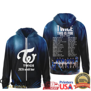 TWICE 2026 World Tour “This Is For” K Pop All Over Print T Shirt & Hoodie