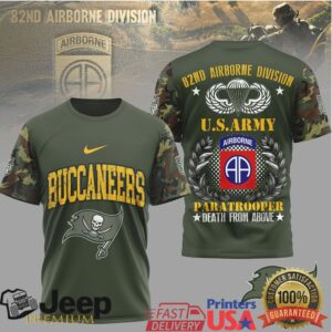 Tampa Bay Buccaneers 82nd Airborne Division US Army Paratrooper Military T Shirt Tampa Bay Buccaneers 82nd Airborne Division US Army Paratrooper Military T Shirt