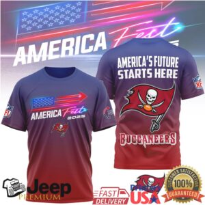 Tampa Bay Buccaneers America Fest 2025 Patriotic Flag Design T Shirt