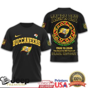 Tampa Bay Buccaneers Celebrating Black History T Shirt 1926 2026 Edition