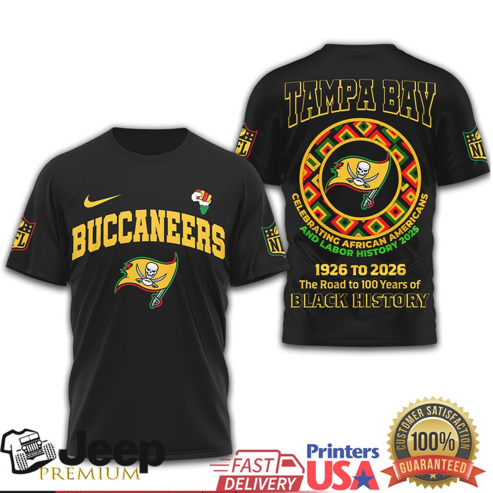 Tampa Bay Buccaneers Celebrating Black History T Shirt 1926 2026 Edition Tampa Bay Buccaneers Celebrating Black History T Shirt 1926 2026 Edition