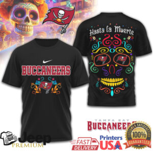 Tampa Bay Buccaneers Day of the Dead Sugar Skull Graphic Tee