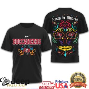 Tampa Bay Buccaneers Day of the Dead Sugar Skull Graphic Tee