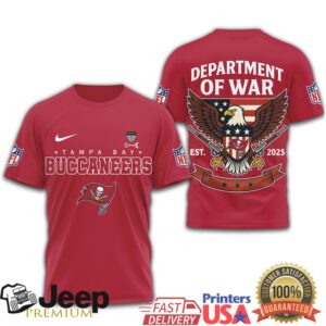 Tampa Bay Buccaneers Department of War 2025 Eagle Military Graphic Shirt Tampa Bay Buccaneers Department of War 2025 Eagle Military Graphic Shirt