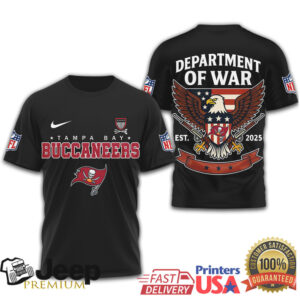 Tampa Bay Buccaneers Department of War 2025 Eagle Military Graphic Shirt