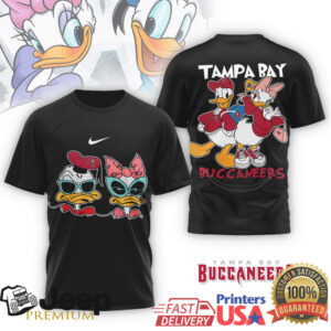 Tampa Bay Buccaneers Donald Duck & Daisy Disney Character Fan Shirt