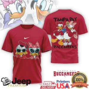 Tampa Bay Buccaneers Donald Duck & Daisy Disney Character Fan Shirt