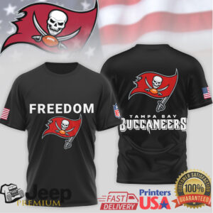 Tampa Bay Buccaneers Freedom American Flag Logo Performance T Shirt