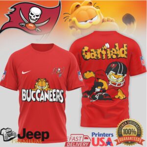 Tampa Bay Buccaneers Garfield Pirate NFL Fan T Shirt Tampa Bay Buccaneers Garfield Pirate NFL Fan T Shirt
