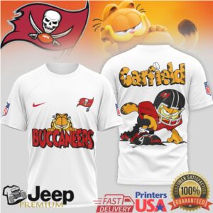 Tampa Bay Buccaneers Garfield Pirate NFL Fan T Shirt