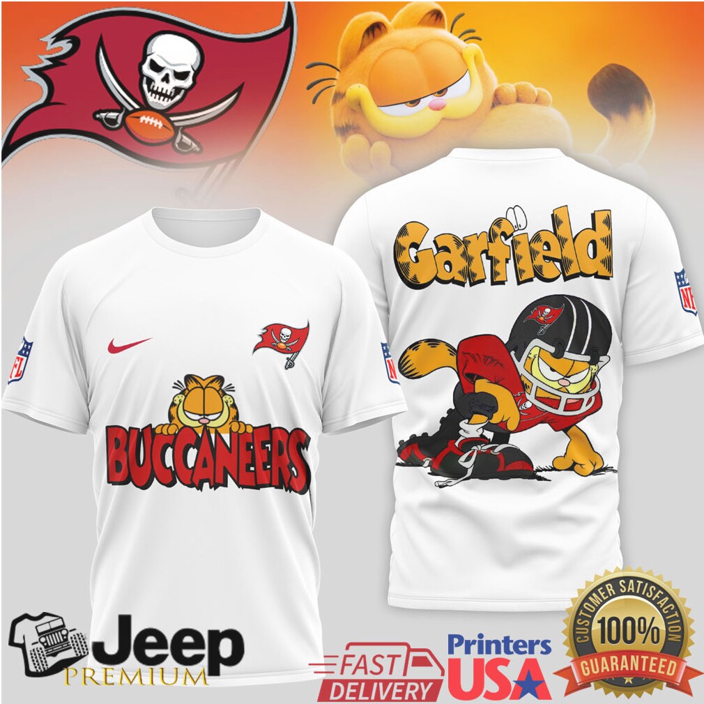 Tampa Bay Buccaneers Garfield Pirate NFL Fan T Shirt Tampa Bay Buccaneers Garfield Pirate NFL Fan T Shirt
