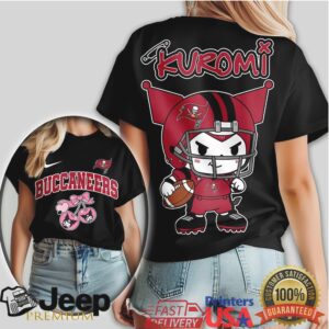 Tampa Bay Buccaneers Kuromi Edition Shirt Kawaii Sanrio NFL Graphic Tee for Women