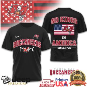 Tampa Bay Buccaneers No Kings In America Since 1776 Patriotic T Shirt