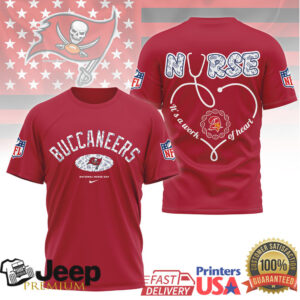 Tampa Bay Buccaneers Nurse T Shirt NFL Nursing Profession Shirt